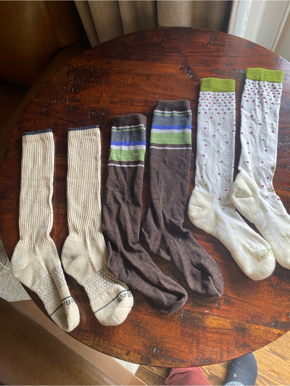 Merino / Alpaca wool socks lot - bombas, point six, dahlgren alpaca size medium
